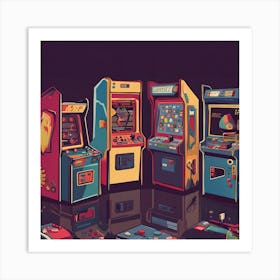 Arcade Machines 2 Art Print