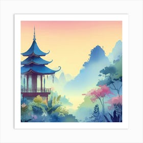 Chinese Pagoda 10 Art Print