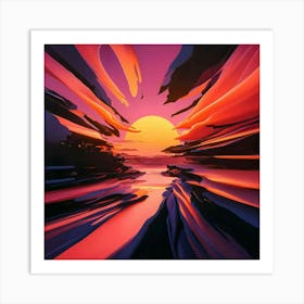 Sunset 10 Art Print