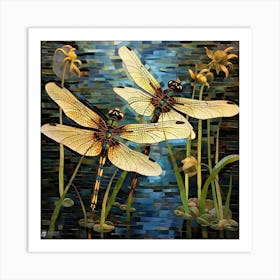 Dragonflies 53 Art Print