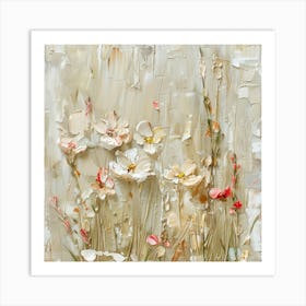 Flowers In A Field 1 Art Print