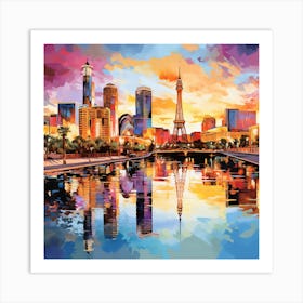 Las Vegas Skyline 1 Art Print