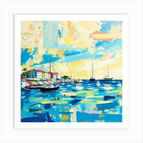 Croatia Harbor Art Print