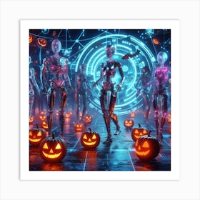 Halloween Futuristic Concept Art Print