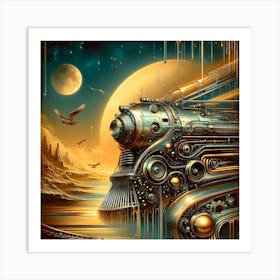 Steam Train Art Print