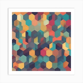 Abstract Geometric Background 1 Art Print