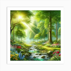 Beautiful Forest Art Print