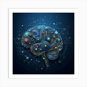 Abstract Brain 2 Art Print