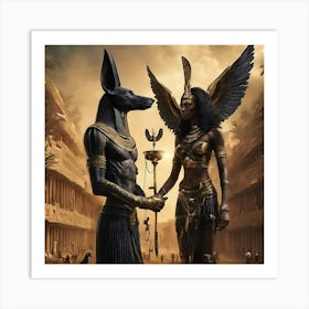 Egyptian Gods Art Print