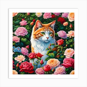 The Cat's Garden Adventure Art Print