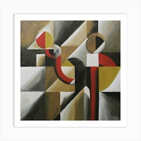 Abstract Painting Cubismo Abstract 1 Art Print