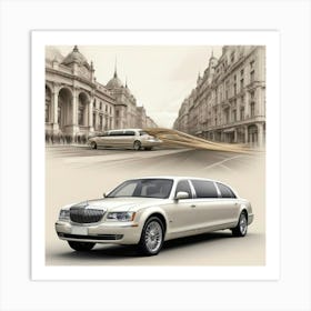 Lincoln Town Car Art Print