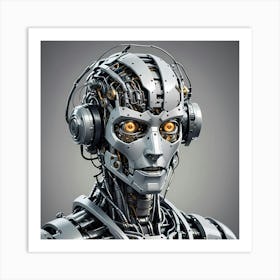 Humanoid Robot Art Print