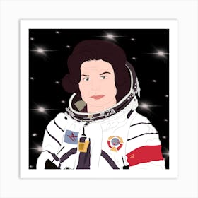 Astronaut Valentina Tereshkova - Inspiring women in STEM collection  Art Print