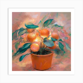 Oranges In A Pot 9 Art Print