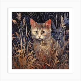 Magical Cat Wall Art For Cat Lovers, Cat gifts. Art Print