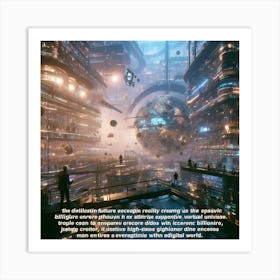 Futuristic Cityscape 54 Art Print