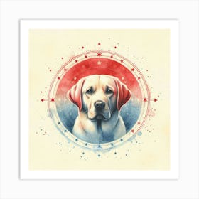 Watercolor Labrador Retriever 4 Art Print