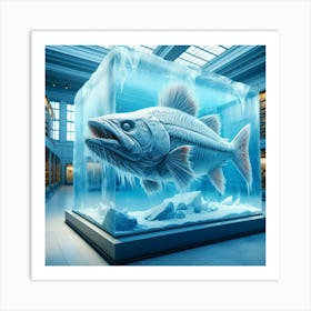 Fish In Ice Art Print