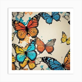 Butterfly Stock Videos & Royalty-Free Footage 5 Art Print