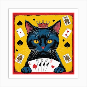 King Of Cats Art Print