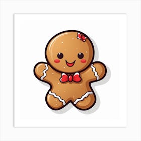 Cute Gingerbread Art Print