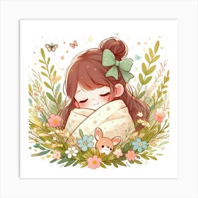 Kawaii Girl Art Print