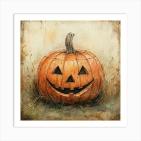 Halloween Pumpkin Art Print