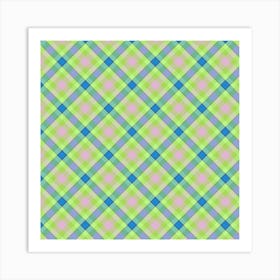 Plaid Fabric 189 Art Print