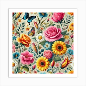 A Symphony Of Blooms Art Print