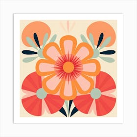 Mexican Floral Pattern 1 Art Print