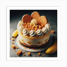 Banana Cream Pie Art Print