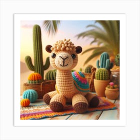 Amigurumi, camel 1 Art Print