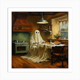 Ghost At The Table Art Print