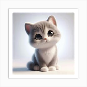 Cute Kitten 2 Art Print