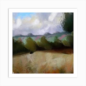 Oxfordshire Landscape Painting Art Print