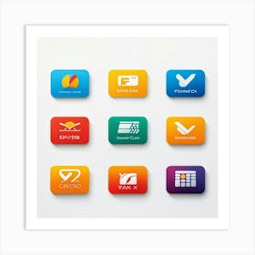 Collection Of Digital Payment Icons Key For An Online Retail Business Seamlessly Blending In With (4) Art Print