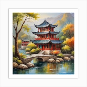 Chinese Pagoda 6 Art Print