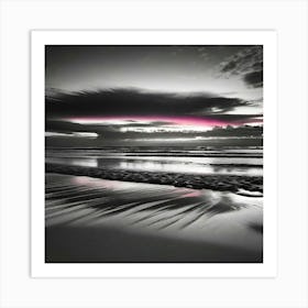 Sunset On The Beach 17 Art Print