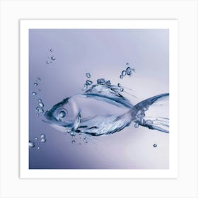 Fish In Water Art Print