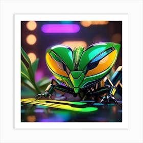 Cyborg Insect Art Print