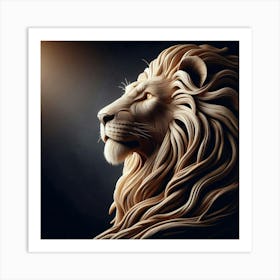 Lion Head 1 Art Print