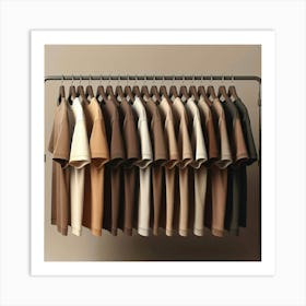 T - Shirt Rack Art Print