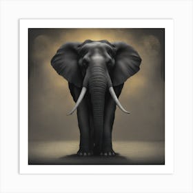 Elephant Canvas Print 1 Art Print