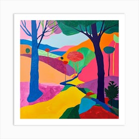 Colourful Abstract The New Forest England 2 Art Print