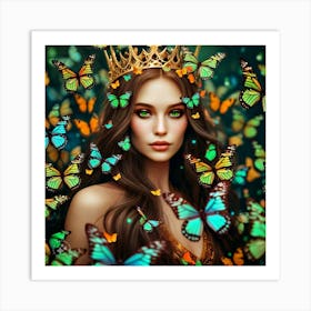 The queen Art Print