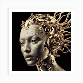 Cyborg Woman 2 Art Print