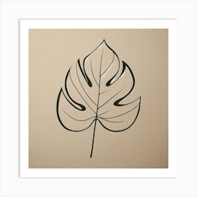 Monstera Leaf 1 Art Print