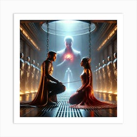 A Cinematic Sci Fi Scene Depicting Queen Sorath S Art Print