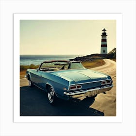 Car Elder Eve Studio 70s Fast Lighthouse Secure Tire Success Status Potent America Repa (6) Art Print